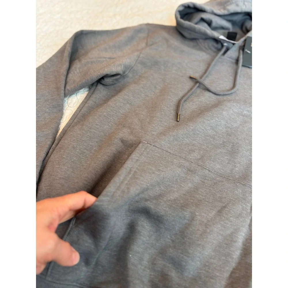 The North Face Mens Half Dome Pullover Hoodie Grey Heather Sweatshirt Size Small
